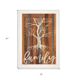Family Roots 1 White Framed Print Wall Art - Homeroots - Flyclothing LLC