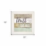 Trust in the Lord 1 White Framed Print Wall Art - Homeroots - Flyclothing LLC