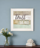 Trust in the Lord 1 White Framed Print Wall Art - Homeroots - Flyclothing LLC