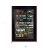 The Lords Prayer 1 Black Framed Print Wall Art - Homeroots - Flyclothing LLC