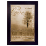 Its About Love 1 Black Framed Print Wall Art - Homeroots - Flyclothing LLC