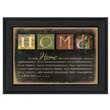 In Our Home 1 Black Framed Print Wall Art - Homeroots - Flyclothing LLC