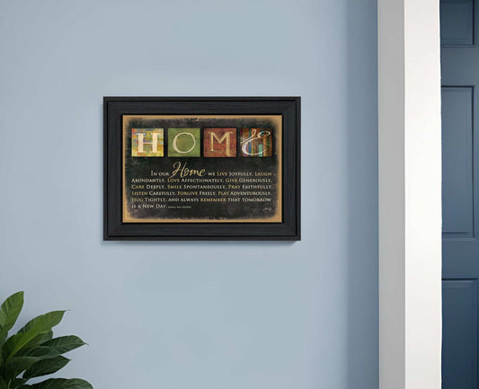 In Our Home 1 Black Framed Print Wall Art - Homeroots - Flyclothing LLC