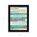 Live in the Present 1 Black Framed Print Wall Art - Homeroots - Flyclothing LLC