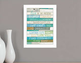 Live in the Present 2 White Framed Print Wall Art - Homeroots - Flyclothing LLC