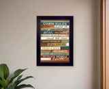 Cabin Rules 1 Black Framed Print Wall Art - Homeroots - Flyclothing LLC