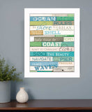 Ocean Rules 2 White Framed Print Wall Art - Homeroots - Flyclothing LLC