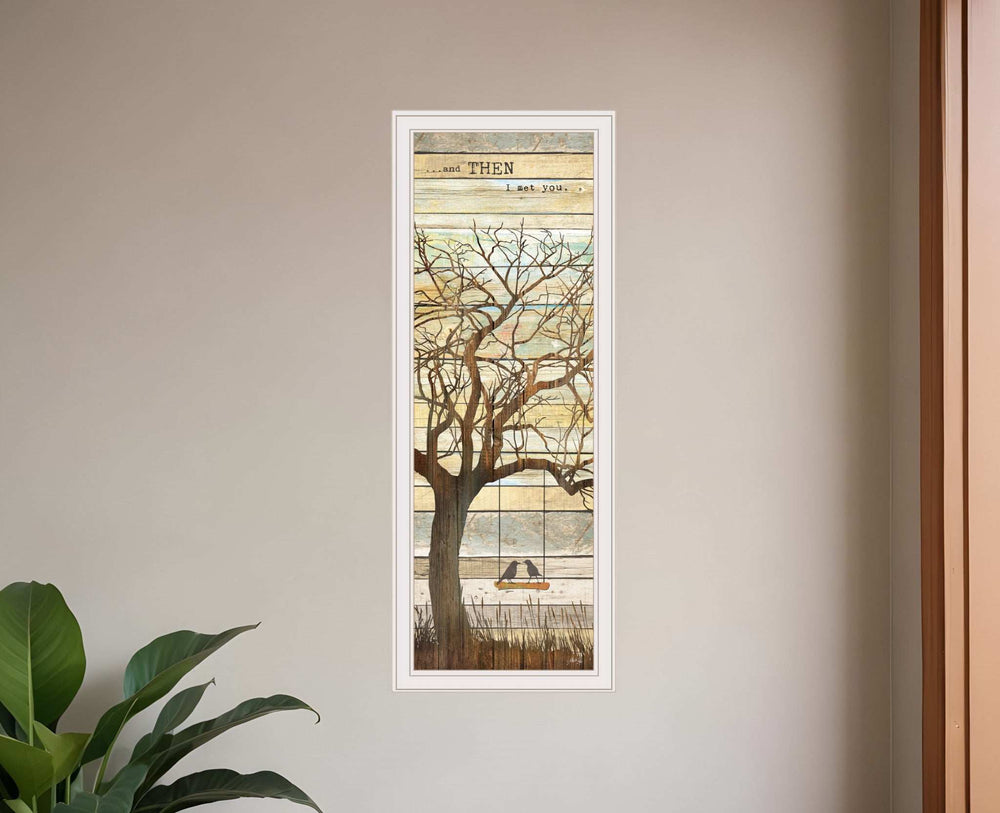 And then I met You 2 White Framed Print Wall Art - Homeroots - Flyclothing LLC