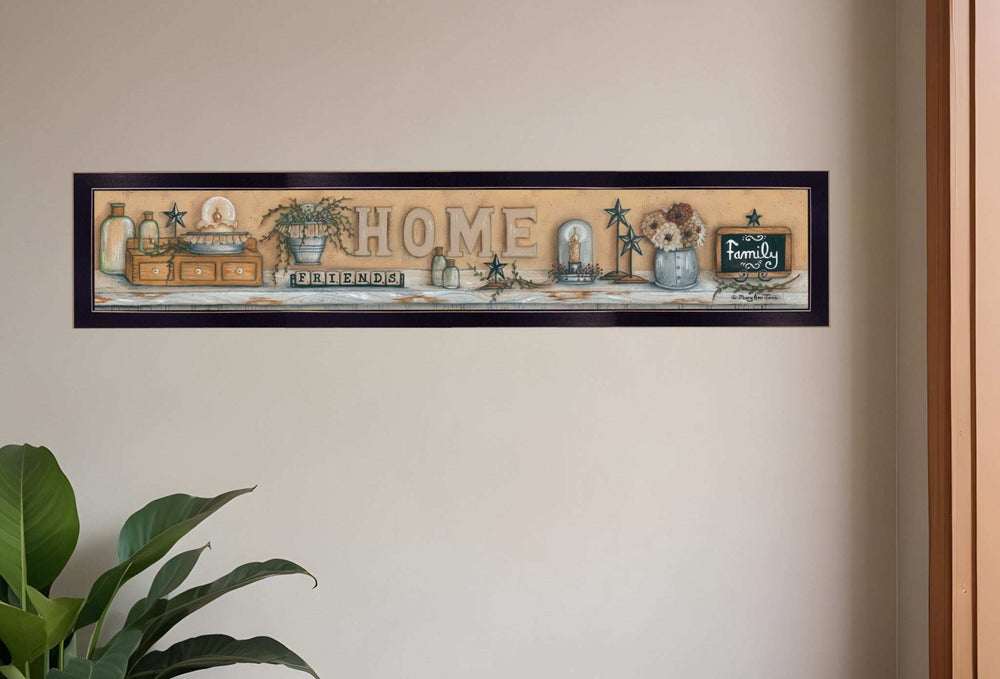 Where Family and Friends Gather Black Framed Print Wall Art - Homeroots - Flyclothing LLC