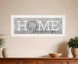 Home Where Our Story Begins White Framed Print Wall Art - Homeroots - Flyclothing LLC