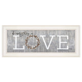 Love Do Everything in Love 2 White Framed Print Wall Art - Homeroots - Flyclothing LLC