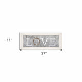 Love Do Everything in Love 2 White Framed Print Wall Art - Homeroots - Flyclothing LLC