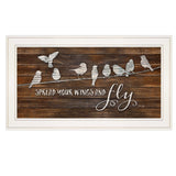 Spread Your Wings and Fly 1 White Framed Print Wall Art - Homeroots - Flyclothing LLC