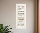 Mr and Mrs 2 White Framed Print Wall Art - Homeroots - Flyclothing LLC