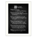 Believe 1 White Framed Print Wall Art - Homeroots - Flyclothing LLC