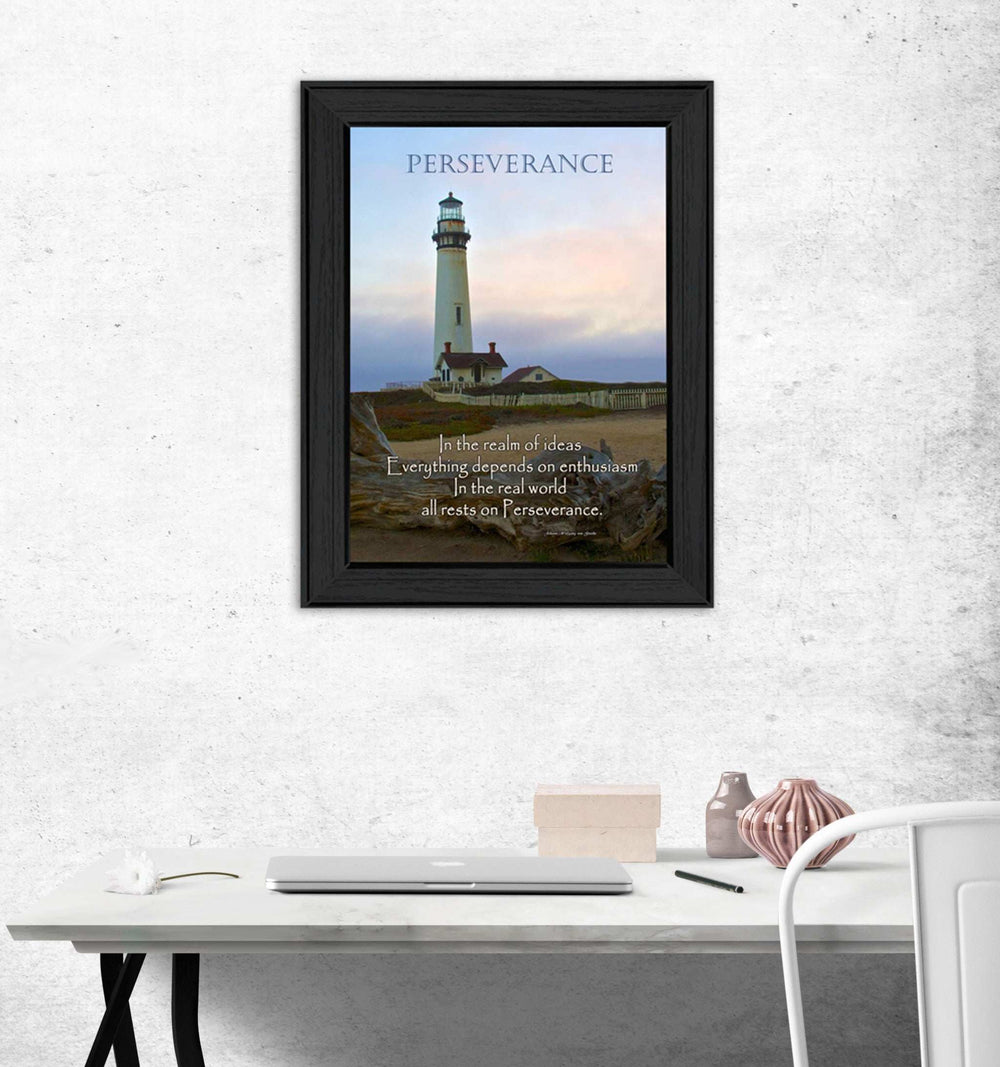 Perseverance 1 Black Framed Print Wall Art - Homeroots - Flyclothing LLC