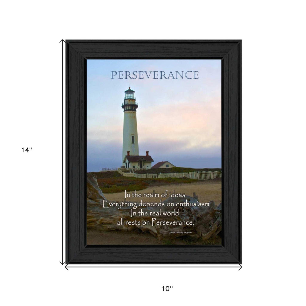 Perseverance 1 Black Framed Print Wall Art - Homeroots - Flyclothing LLC