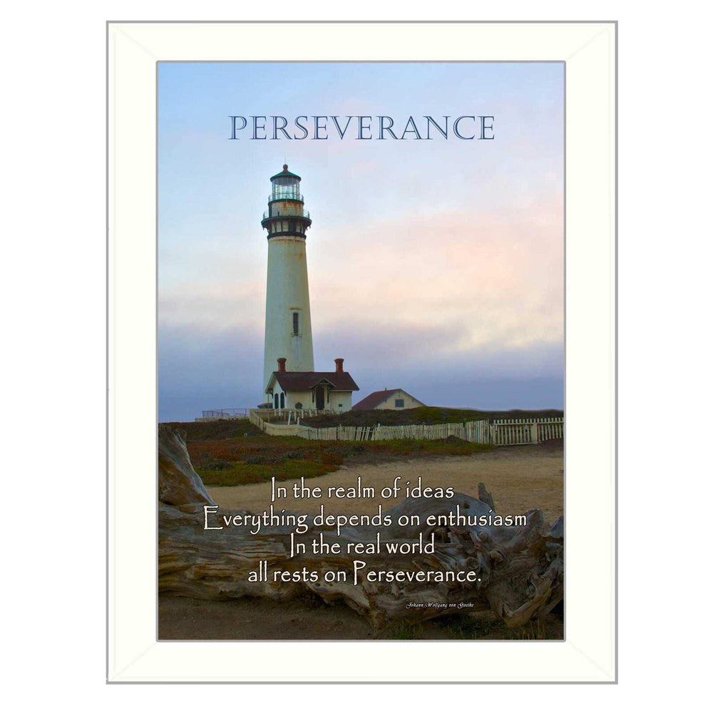 Perseverance 2 White Framed Print Wall Art - Homeroots - Flyclothing LLC