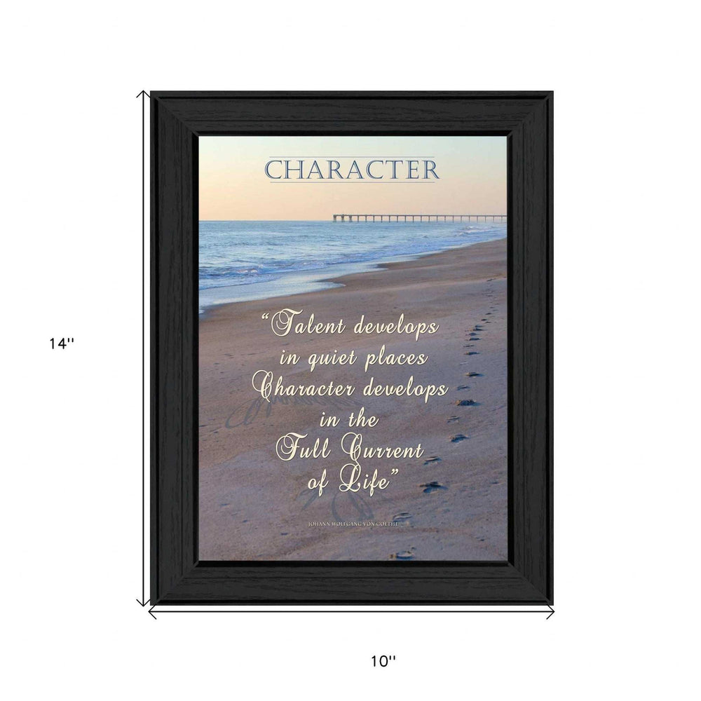 Character 1 Black Framed Print Wall Art - Homeroots - Flyclothing LLC