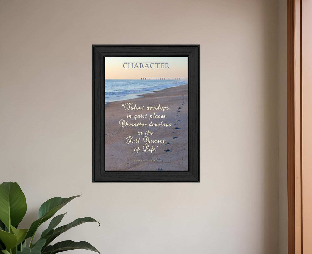 Character 1 Black Framed Print Wall Art - Homeroots - Flyclothing LLC