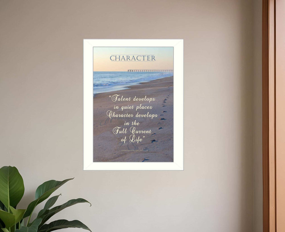 Character 2 White Framed Print Wall Art - Homeroots - Flyclothing LLC