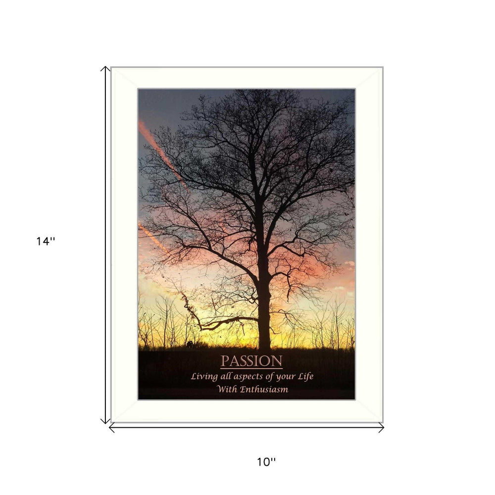 Passion 2 White Framed Print Wall Art - Homeroots - Flyclothing LLC
