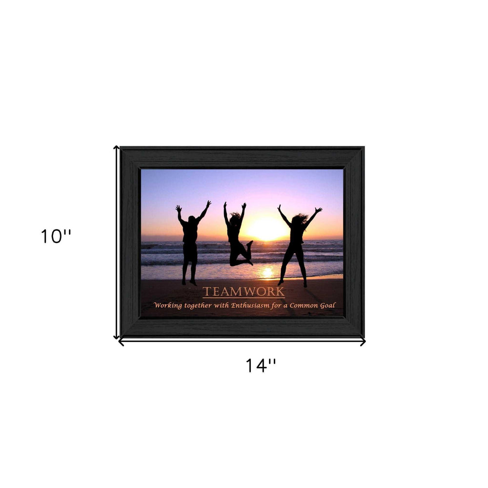 Teamwork Black Framed Print Wall Art - Homeroots - Flyclothing LLC