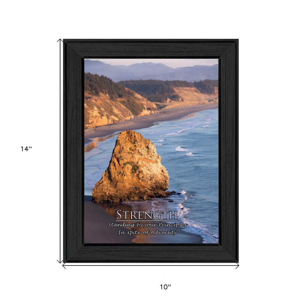 Strength 1 Black Framed Print Wall Art - Homeroots - Flyclothing LLC