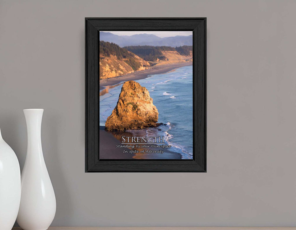 Strength 1 Black Framed Print Wall Art - Homeroots - Flyclothing LLC