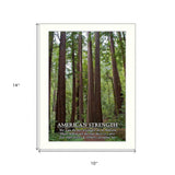 American Strength 2 White Framed Print Wall Art - Homeroots - Flyclothing LLC