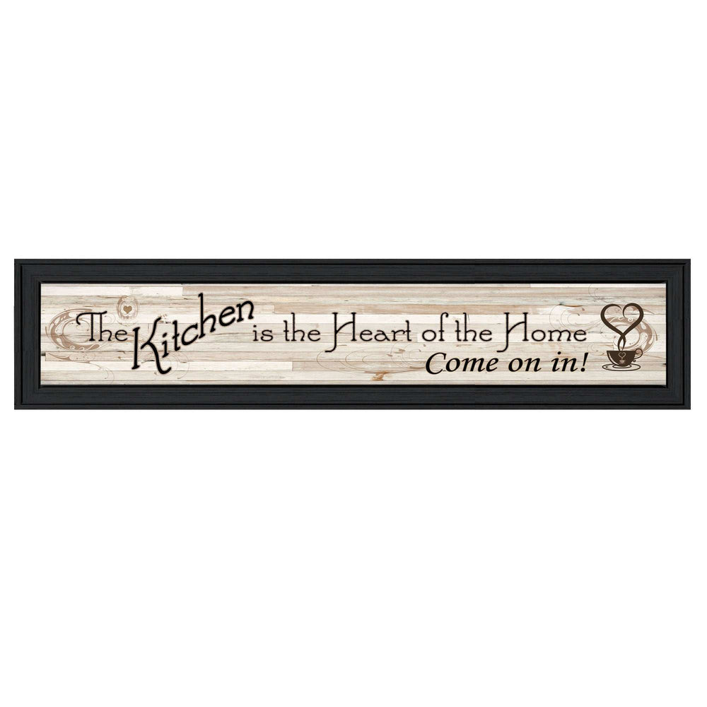 Kitchen Is The Heart of The Home 1 Black Framed Print Kitchen Wall Art - Homeroots - Flyclothing LLC