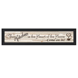 Kitchen Is The Heart of The Home 1 Black Framed Print Kitchen Wall Art - Homeroots - Flyclothing LLC