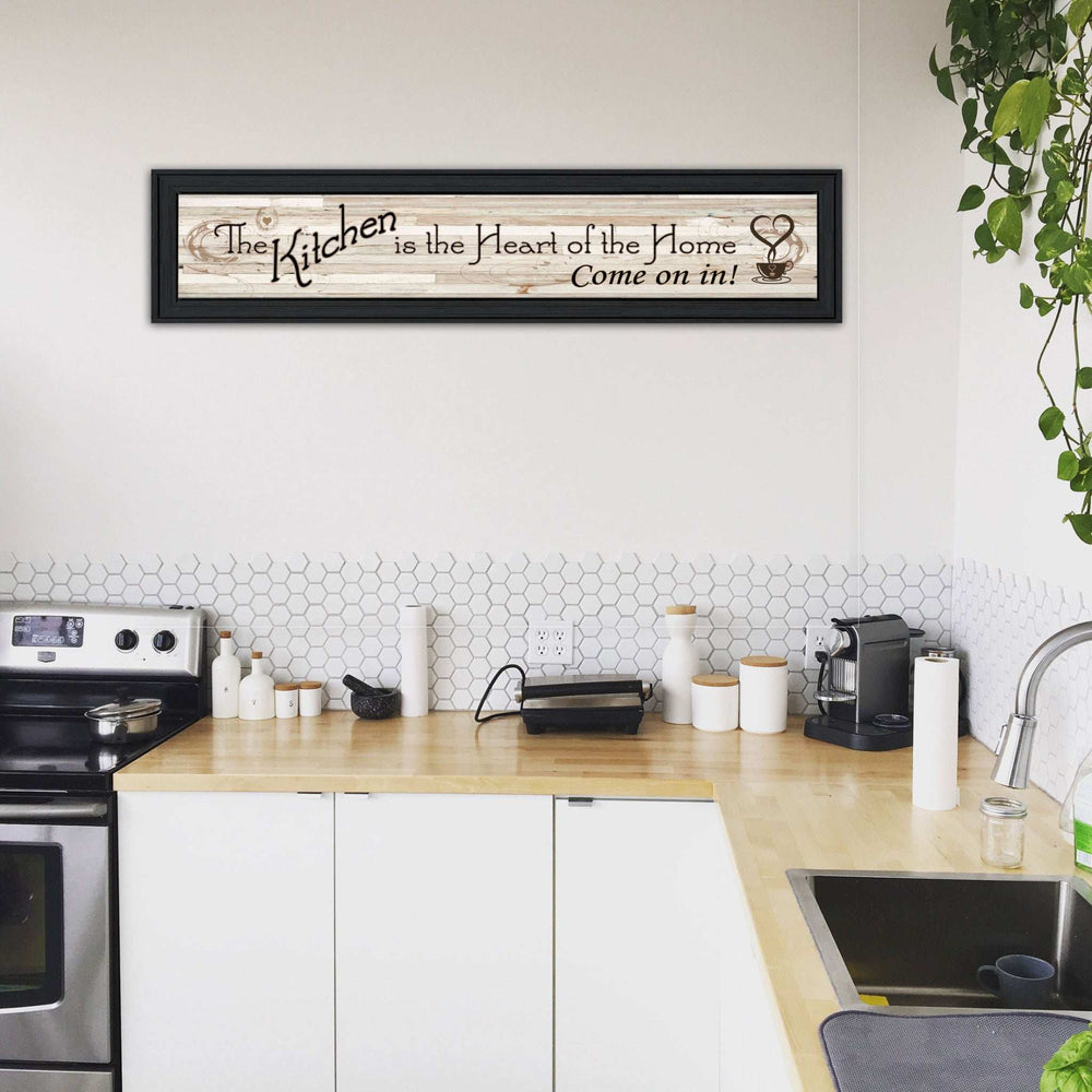 Kitchen Is The Heart of The Home 1 Black Framed Print Kitchen Wall Art - Homeroots - Flyclothing LLC