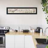 Kitchen Is The Heart of The Home 1 Black Framed Print Kitchen Wall Art - Homeroots - Flyclothing LLC