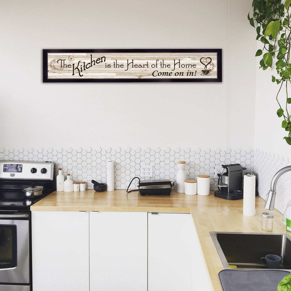 Kitchen Is The Heart of The Home 2 Black Framed Print Kitchen Wall Art - Homeroots - Flyclothing LLC