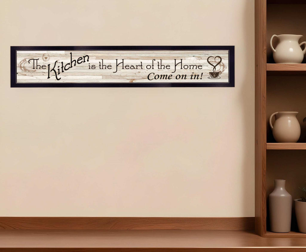 Kitchen Is The Heart of The Home 2 Black Framed Print Kitchen Wall Art - Homeroots - Flyclothing LLC
