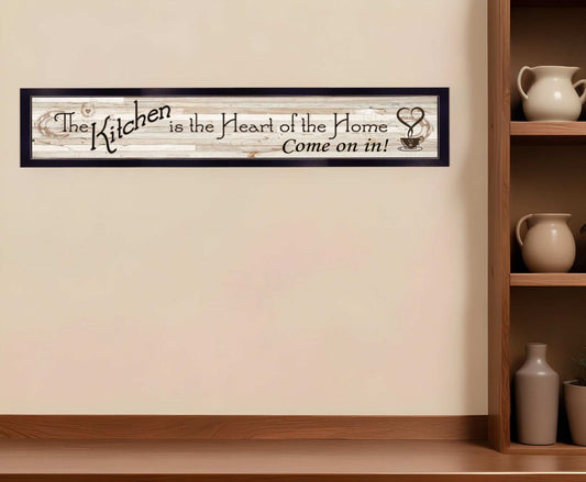 Kitchen Is The Heart of The Home 2 Black Framed Print Kitchen Wall Art - Homeroots - Flyclothing LLC