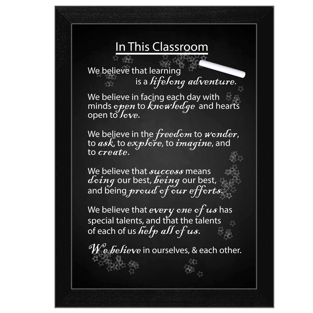 In the Classroom Black Framed Print Wall Art - Homeroots - Flyclothing LLC