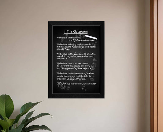 In the Classroom Black Framed Print Wall Art - Homeroots - Flyclothing LLC