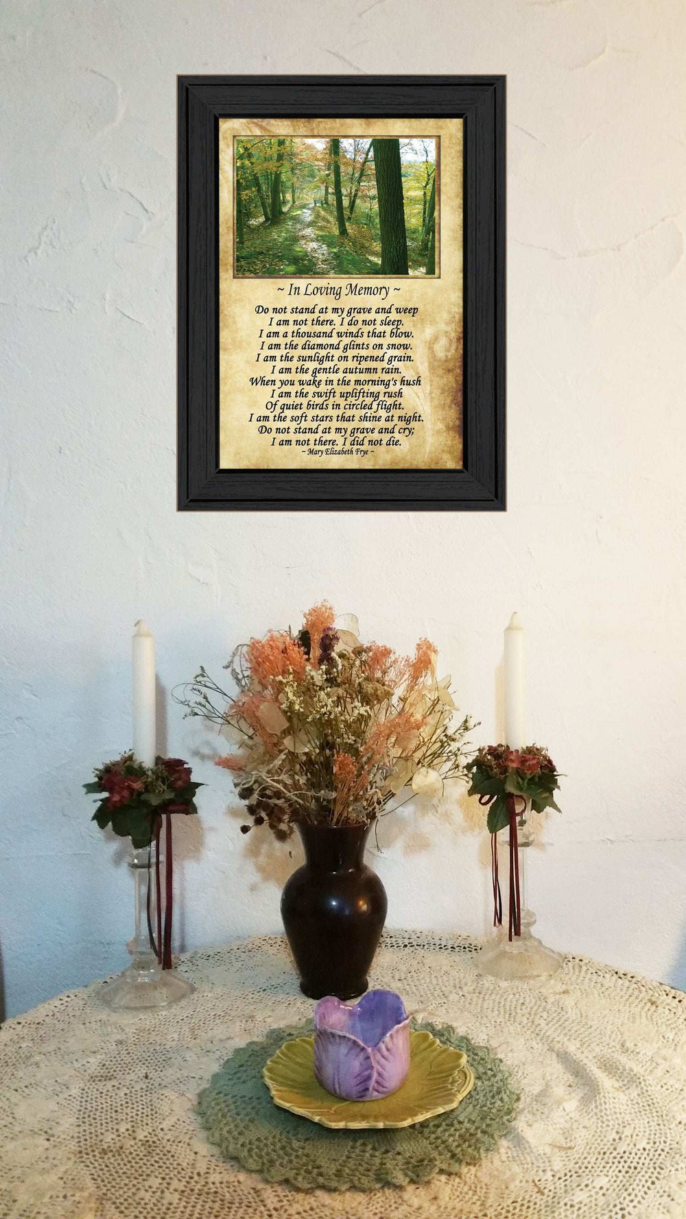 In Loving Memory 1 Black Framed Print Wall Art - Homeroots - Flyclothing LLC