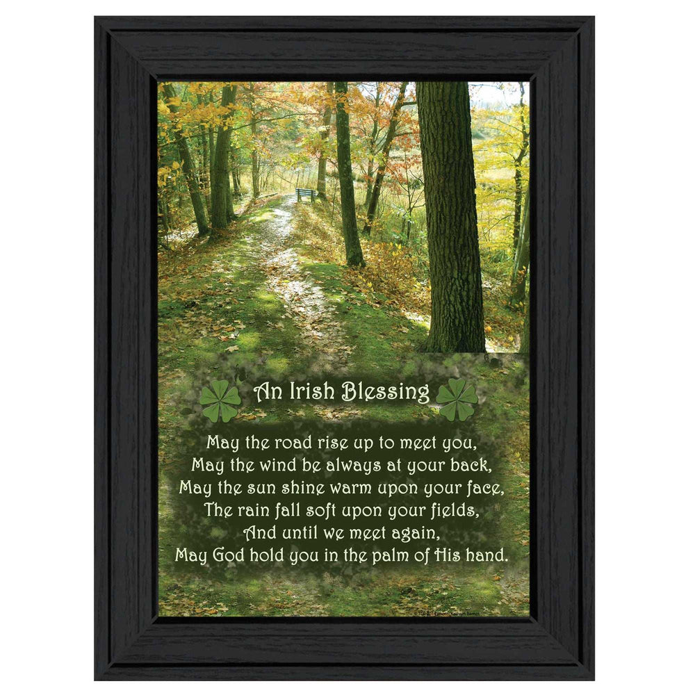 Irish Blessing Black Framed Print Wall Art - Homeroots - Flyclothing LLC