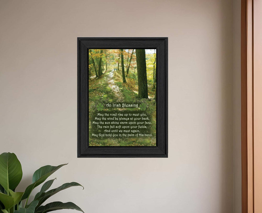 Irish Blessing Black Framed Print Wall Art - Homeroots - Flyclothing LLC