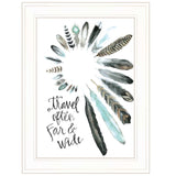 Travel Often Far and Wide 1 White Framed Print Wall Art - Homeroots - Flyclothing LLC