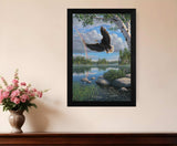 On Eagles Wings 1 Black Framed Print Wall Art - Homeroots - Flyclothing LLC