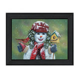 Snow Sister Black Framed Print Wall Art - Homeroots - Flyclothing LLC