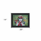 Snow Sister Black Framed Print Wall Art - Homeroots - Flyclothing LLC