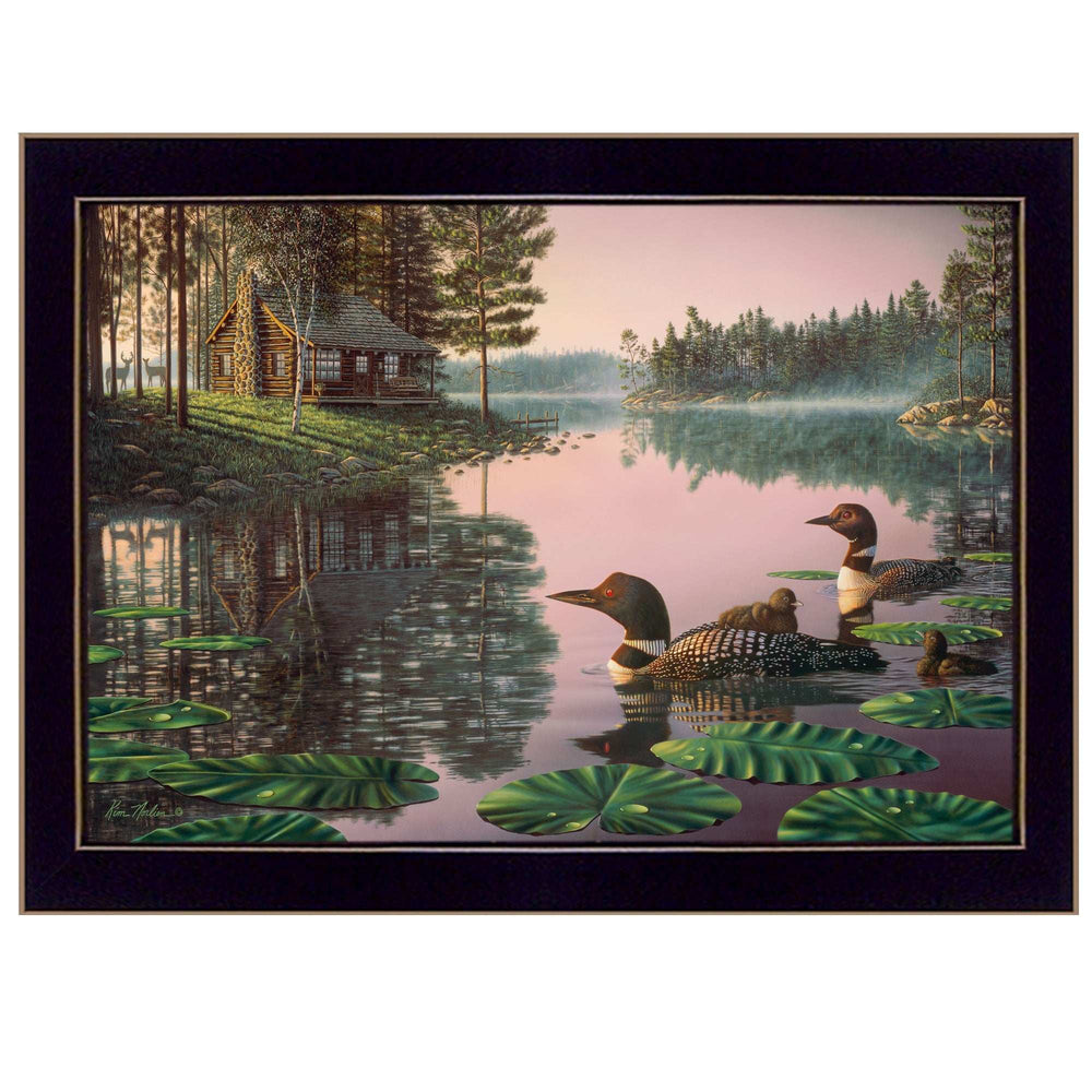 Northern Tranquility 1 Black Framed Print Wall Art - Homeroots - Flyclothing LLC