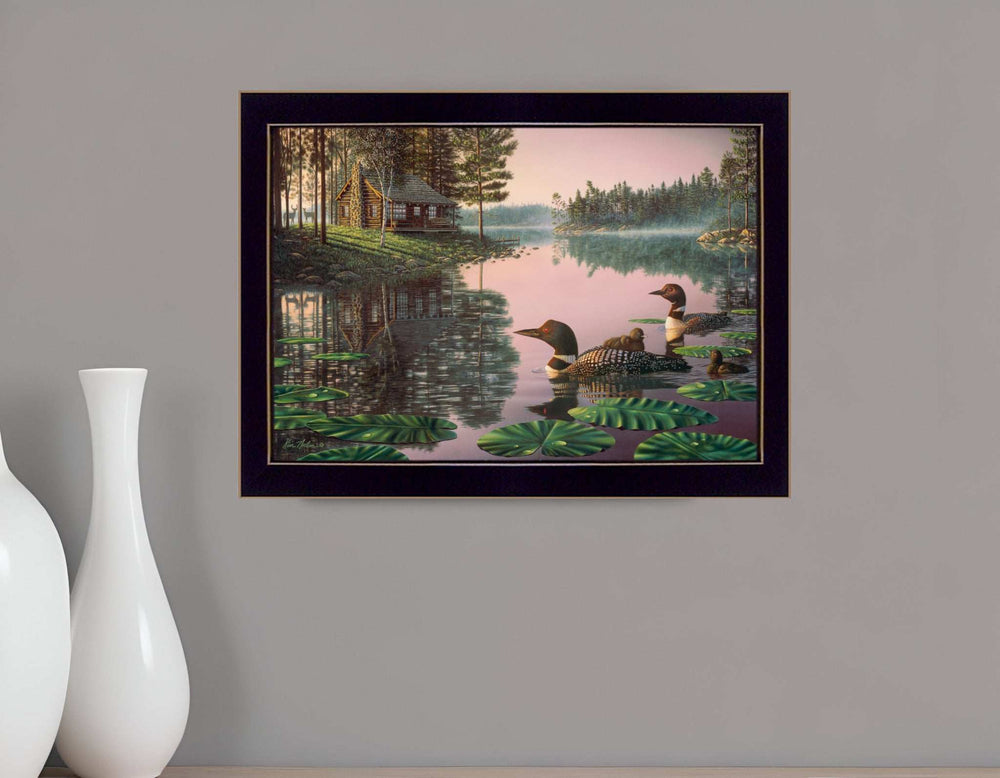 Northern Tranquility 1 Black Framed Print Wall Art - Homeroots - Flyclothing LLC
