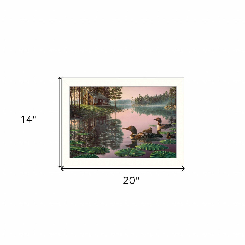 Northern Tranquility 2 White Framed Print Wall Art - Homeroots - Flyclothing LLC