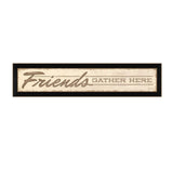 Friend a Gather Here 2 Black Framed Print Wall Art - Homeroots - Flyclothing LLC